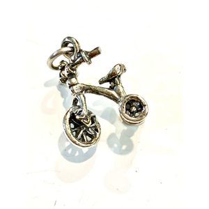 .925 Tricycle Sterling Silver Jewelry Charm #bike